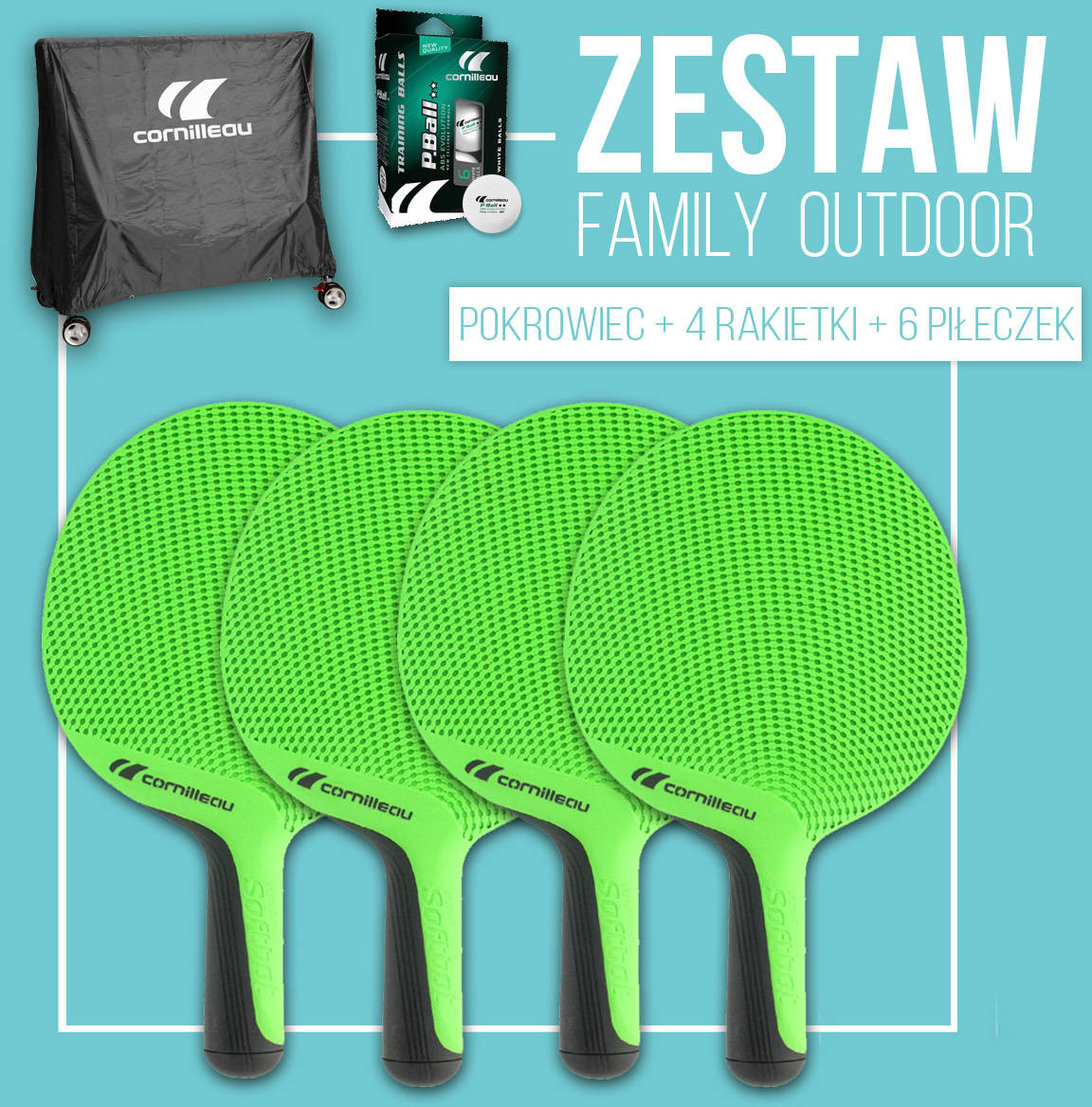 Cornilleau Zestaw Family Pack Outdoor 207004
