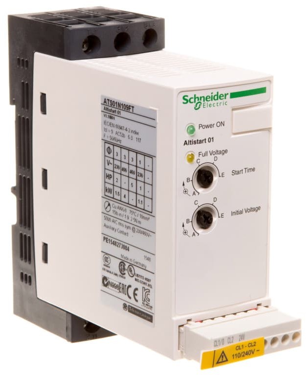 Schneider Electric Softstart 1/3-fazowy 110-480V 9A 1,1/1,5/4kW 230/230/400V Altistart ATS01N109FT