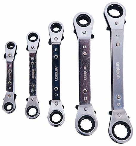 Amtech AM-Tech 5 sztuki Offset ring zestaw napinacz Ratchet, K1525 K1525