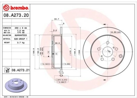 BREMBO 08.A273.21