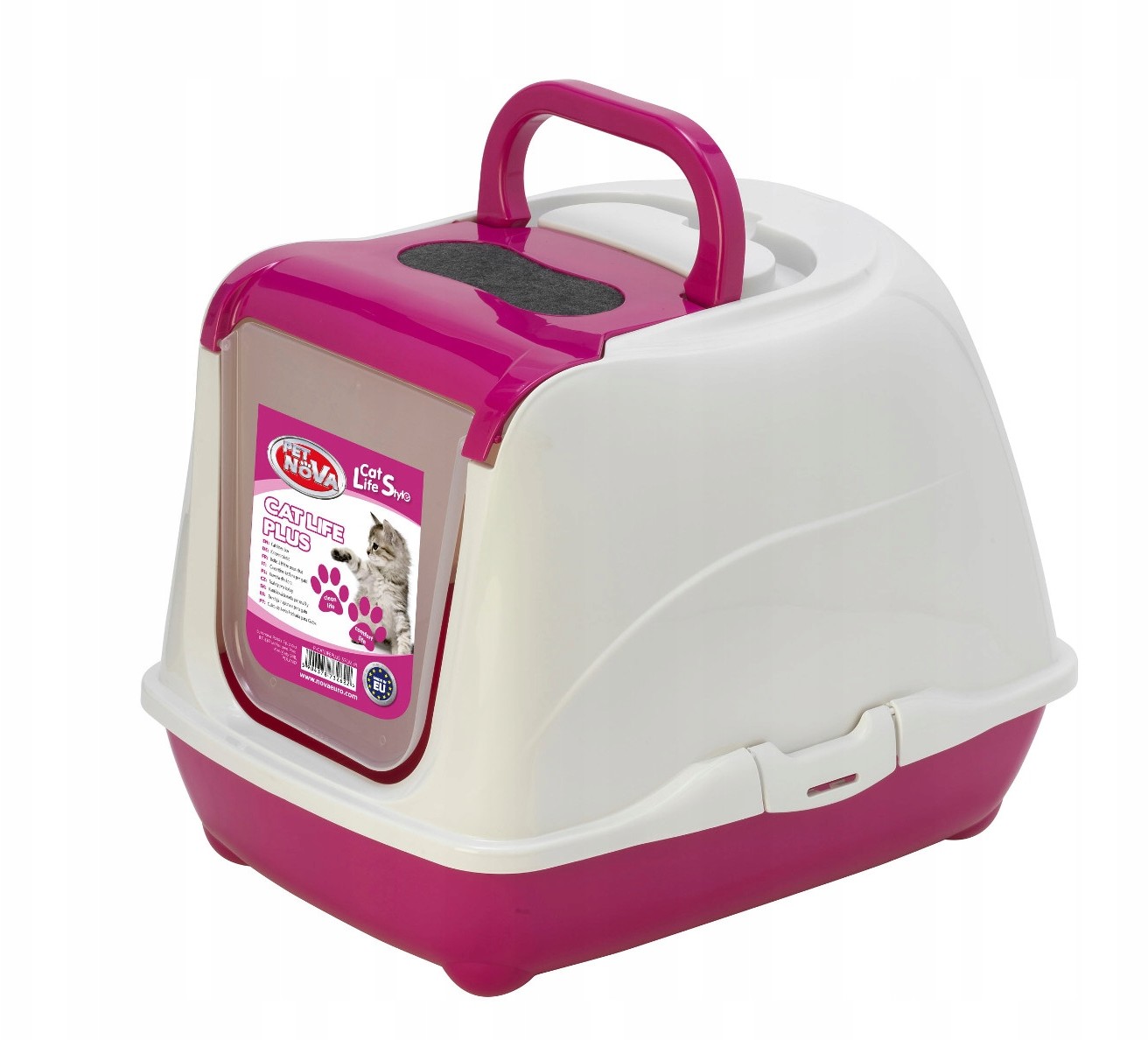 Kuweta zamykana Pet Nova CATLIFEPLUS-57CM-PI różow