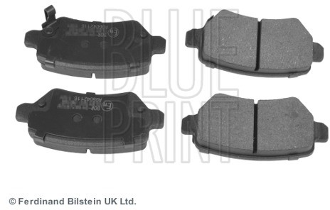 BLUE PRINT Zestaw klocków hamulcowych, hamulce tarczowe ADG042116