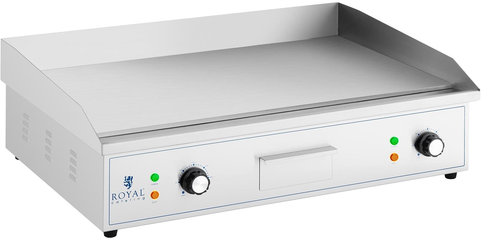 Royal Catering Płyta grillowa 727 x 420 mm ryflowana + gładka 4400 W RCPG51-S