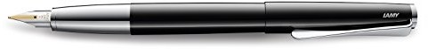 Lamy 1232623 Premium writing Studio wieczne pióro 14-karatowe złoto sprężyny (rozmiar OM), pianoschwarz 1232623