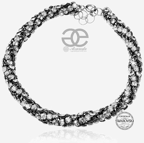 Swarovski Arande Unikat Bransoletka Crystallized Crystal srebro 702047
