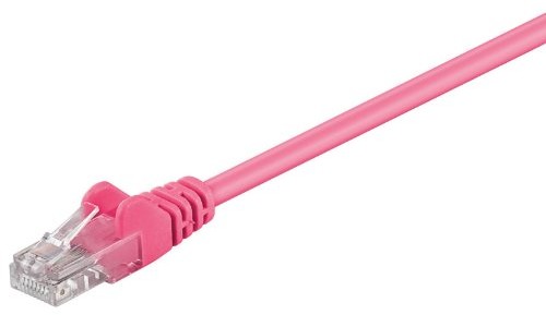 Goobay Cat5e UTP kabel sieciowy (2 X RJ45, 20 m) Magenta 4040849952296