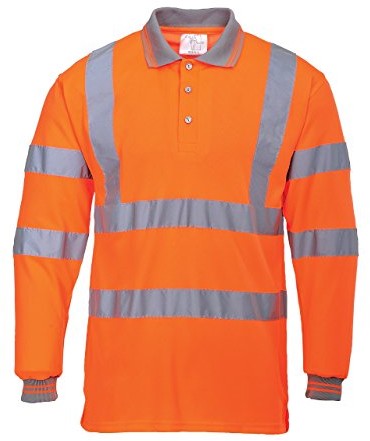 Portwest portwest Workwear Hi-VIS Long Sleeved Polo  S277  EU/UK -  4xl pomarańczowy S277