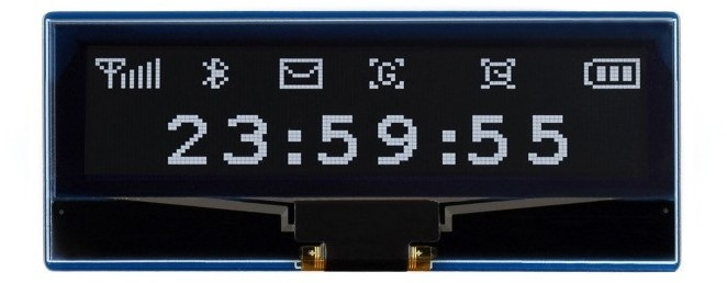 top Raspberry Pi Waveshare Wyświetlacz OLED 2,23'' 128x32px - SPI/I2C - czarno-biały - do Pico - Waveshare 19750 WSR-19539