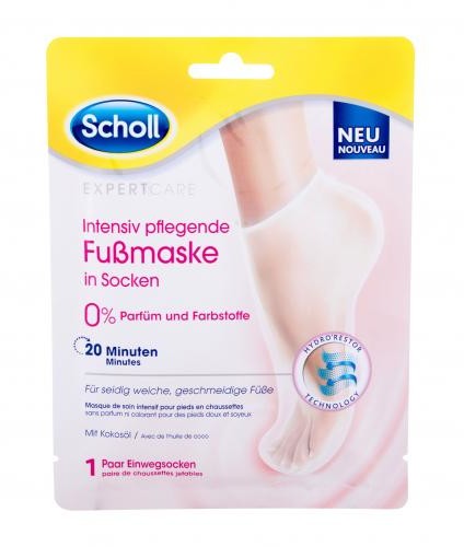 Scholl Expert Care Intensive Nourishing Foot Mask Coconut Oil krem do stóp 1 szt dla kobiet
