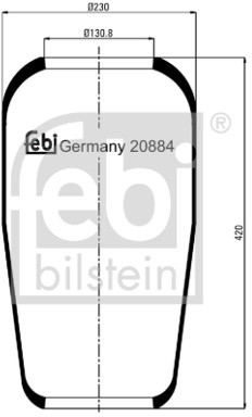 FEBI Mieszek, klimatyzacja FEBI 20884