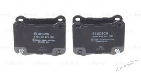 Bosch Klocki hamulcowe 0 986 494 872 BP2046