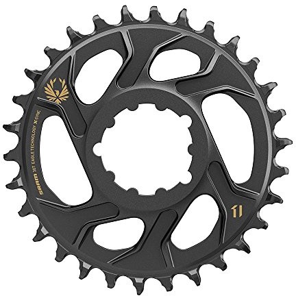 Sram Eagle X-Sync 30T Direct Mount wyświetlania Boost aluminiowa 12-Speed podbródka ring czarna, 3 MM, złoto CW8030100