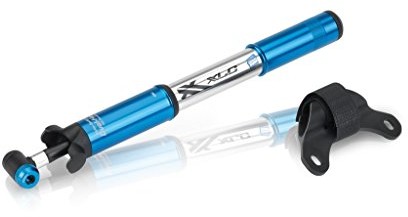 XLC pompa powietrza i Mini pompa Race PU-R03, srebrny/niebieski, 2501910600 2501910600_silber/blau,
