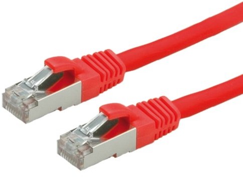 Value S/FTP-(PiMF-) Patch Cable Kat.6, LSOH, czerwony, 1 m 7611990113460