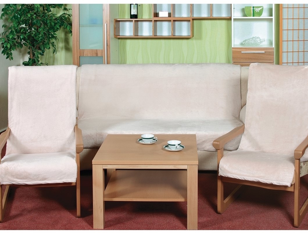 Bellatex Narzuty na komplet wypoczynkowy Korall mikro beżow,