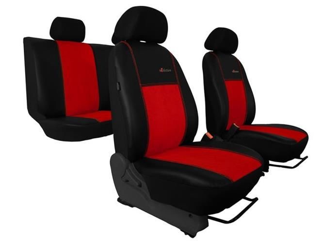 POK-TER Skóra Alkantara Ciemnoszare Pokrowce samochodowe Alfa Romeo 146 1994-2001 24351