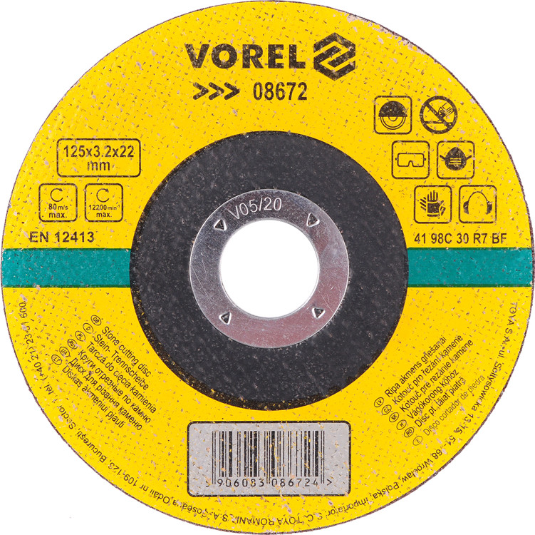 Vorel Tarcza do cięcia kamienia 125x3,2x22 08672