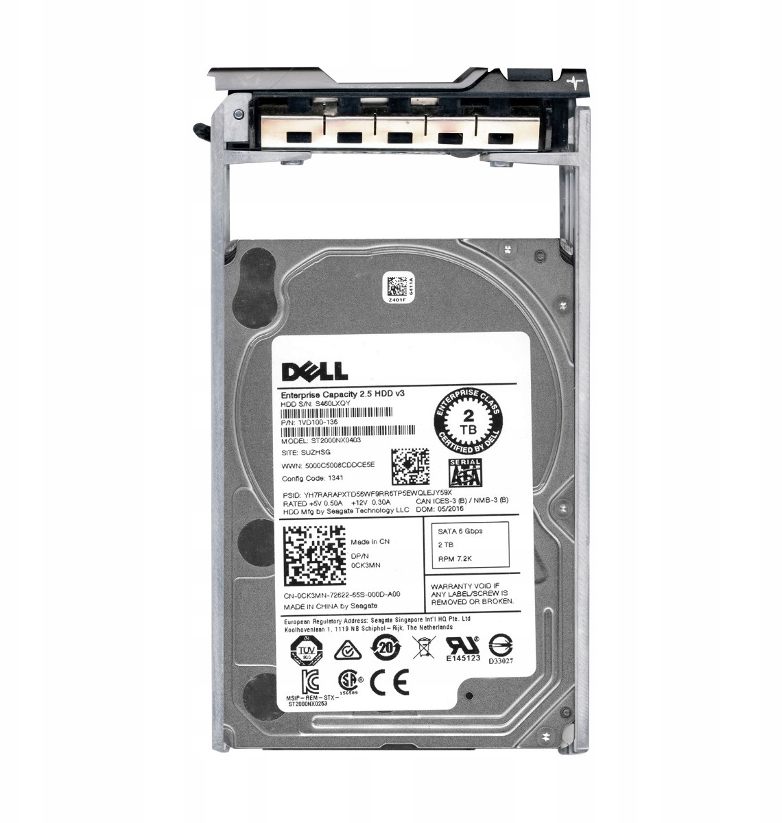 Dell 0CK3MN 2TB 7.2K Sata III 2.5'' ST2000NX0403