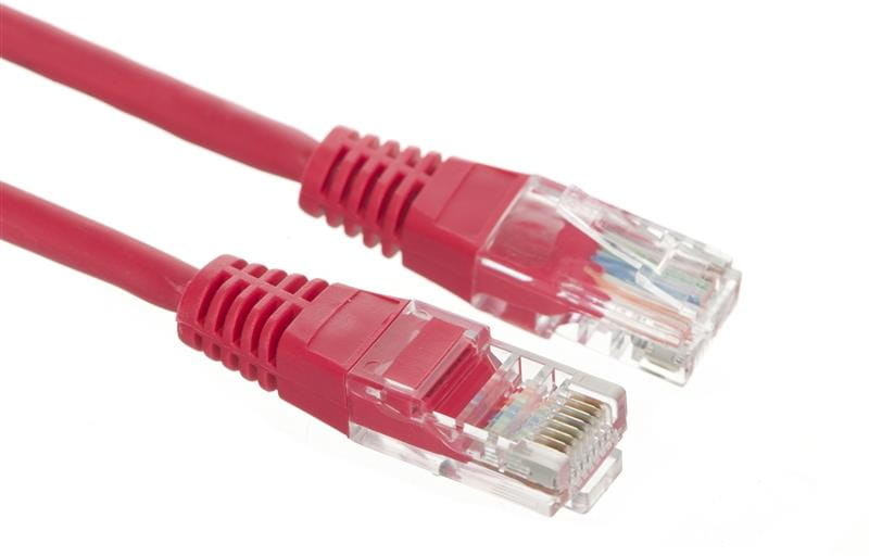 A-LAN Patchcord UTP KKU5CZER0.5 RJ45 RJ45 0,50m UTP kat 5e kolor czerwony)