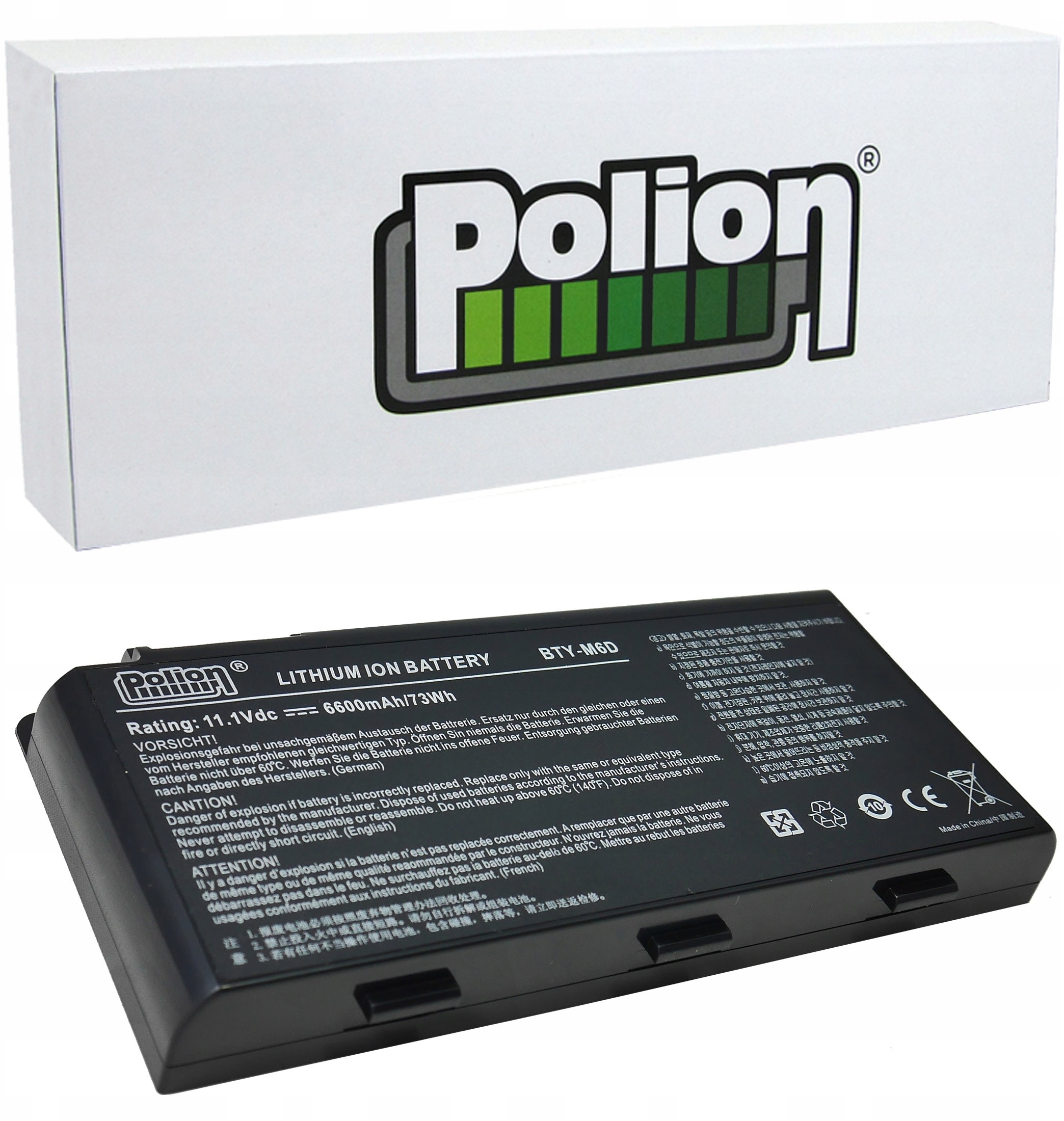 Bateria BTY-M6D do Laptopa Msi GT60 GT660 GT680