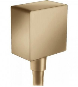 Hansgrohe 26455140 Przyłącze węża FixFit Square brąz szczotkowny