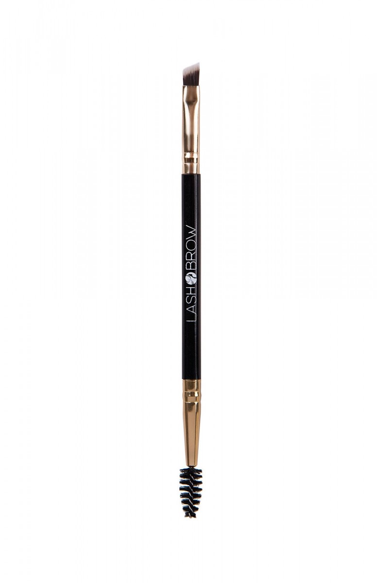 Lash Brow Lash Brow Pędzelek do brwi ze szczoteczką GOLD do pomady, henny, mydła 8134