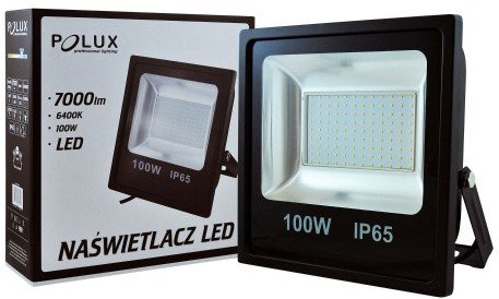 Polux Projektor LED 100W IP65 czarny 306722