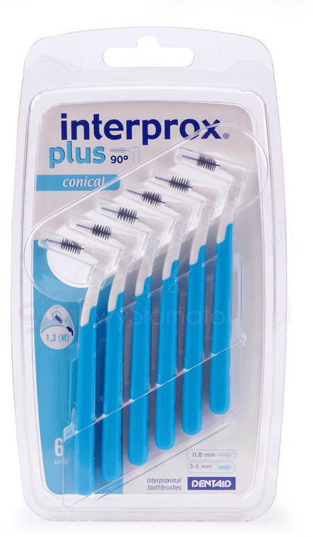 Vitis VITIS Interprox Plus - szczoteczki międzyzębowe Conical 1,3 mm niebieskie 6 szt. 0000002679