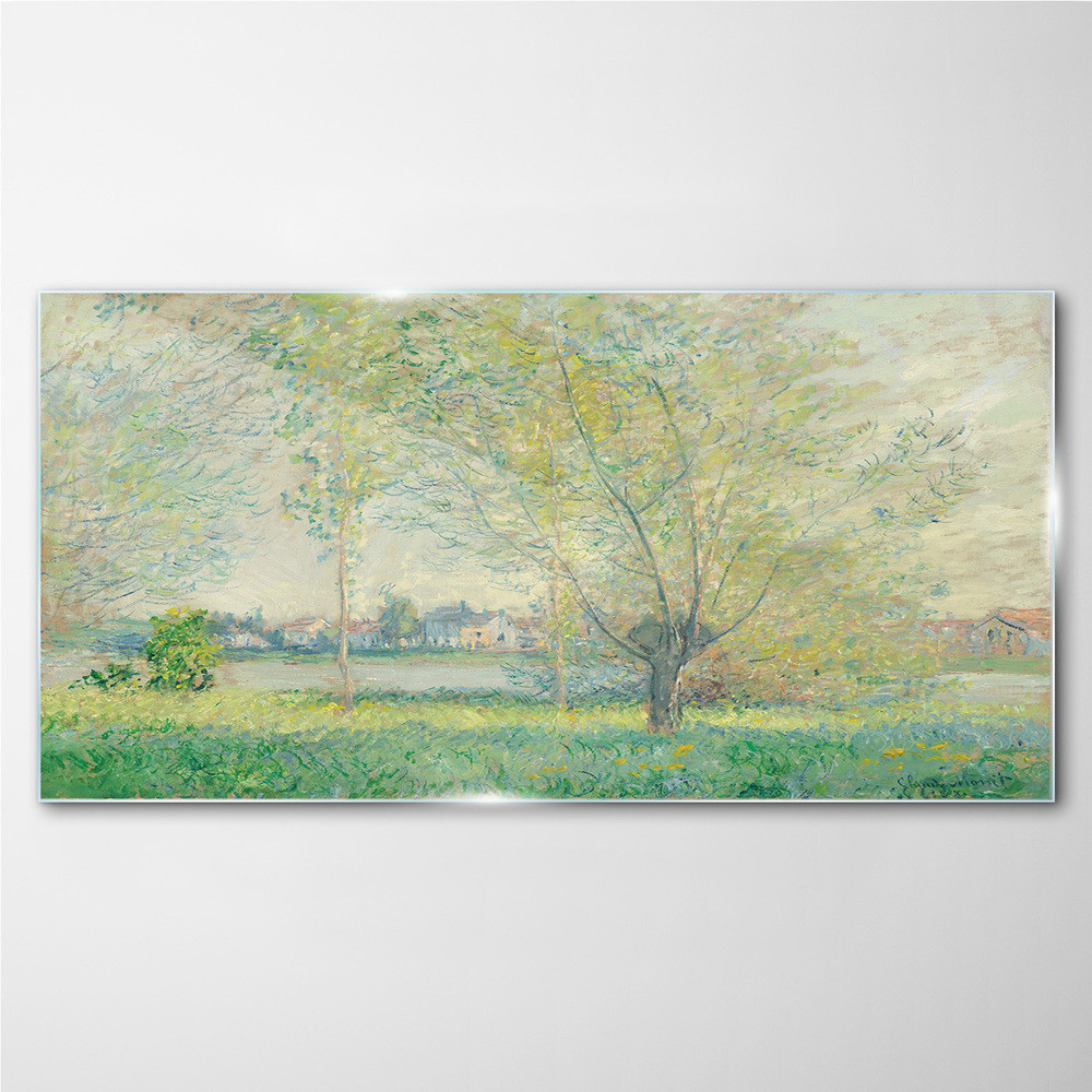 PL Coloray Obraz na Szkle Nowoczesny Willows Monet 100x50cm