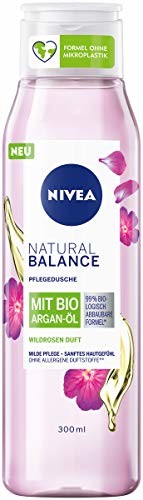 Nivea Żel pod prysznic Natural Balance dzika róża zapach Bio olejek arganowy, 300 ml