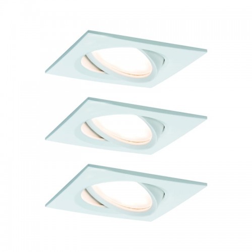 Paulmann Zestaw OW Nova Plus Coin ści kwadr wychLED 3x6,8W 633lm 2700K Biały-mat/Alu 93678