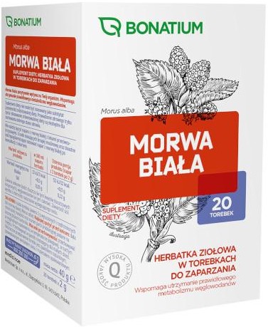 Medicinae Bonatium Morwa biała herbatka ziołowa 20 torebek 3692461