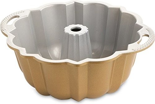 Nordic Ware forma do pieczenia forma do ciasta kaptur gugel kształt hupf Anniversary Bundt Pan złota odlew aluminiowy NW-50077