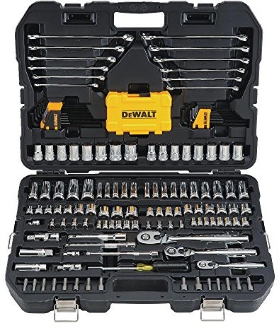 DeWALT DWMT73803 zestaw narzędzi dla mechaników, 168-częściowy, z walizką, czarny DWMT73803