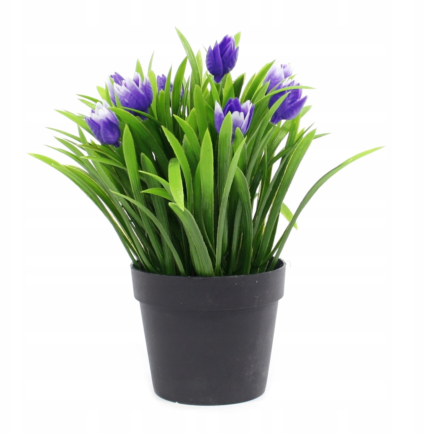 Sztuczne Kwiaty W Doniczce trawa Krokus 23cm