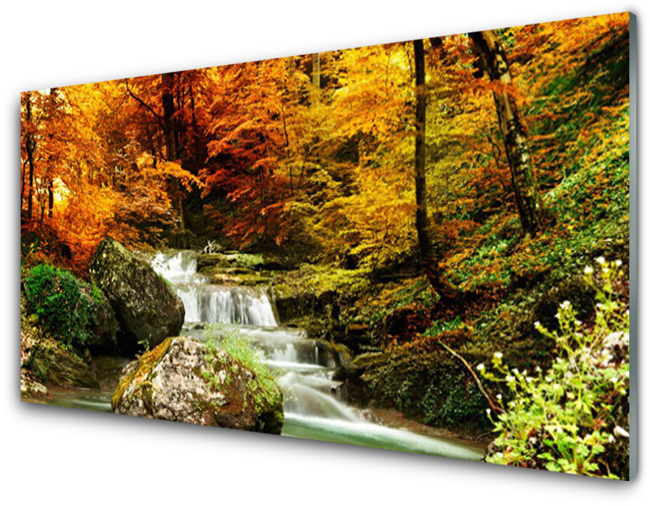 Tulup.pl Panel Kuchenny Wodospad Las Nature 125x50cm