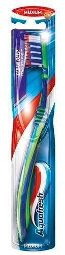 GlaxoSmithKline Aquafresh Clean Deep szczoteczka do zębów medium 1 sztuka 7005181