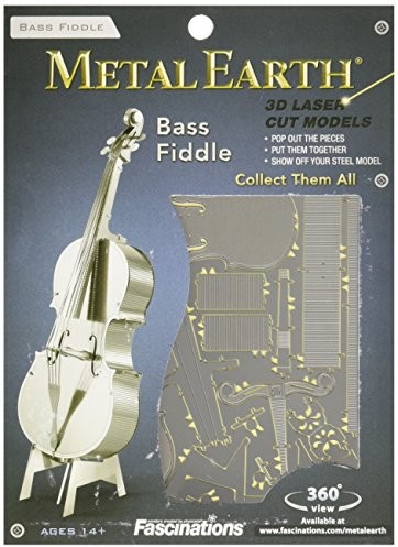 Metal Earth fascinations mms081 502734, Bass fiddle konstrukcji, zabawki, 1 metalowej płytce, począwszy od 14 lat