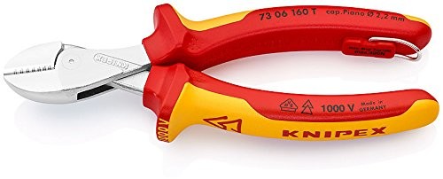 Knipex X-Cut z oczkami z otworem, długość w mm: 165, 1 sztuki, 73 06 160 T 73 06 160 T