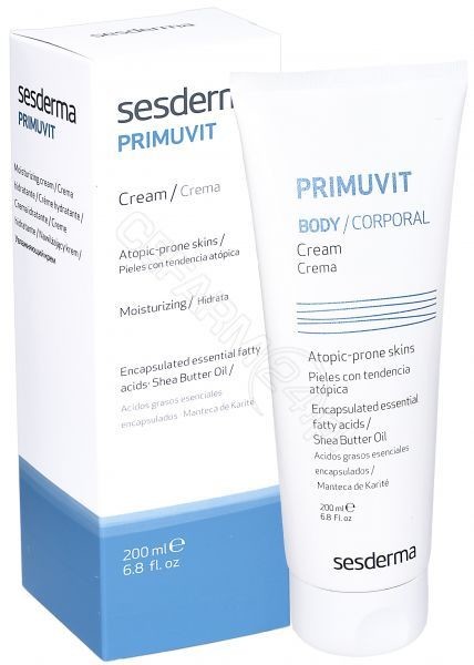 SesDerma Primuvit Cream Krem natłuszczający do skóry z atopowym zapaleniem skóry 200 ml
