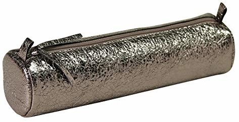 Clairefontaine Clairefontaine 410029C - Okrągły piórnik ze skóry 'Céleste' 5,5 x 22 cm - brąz 410029C