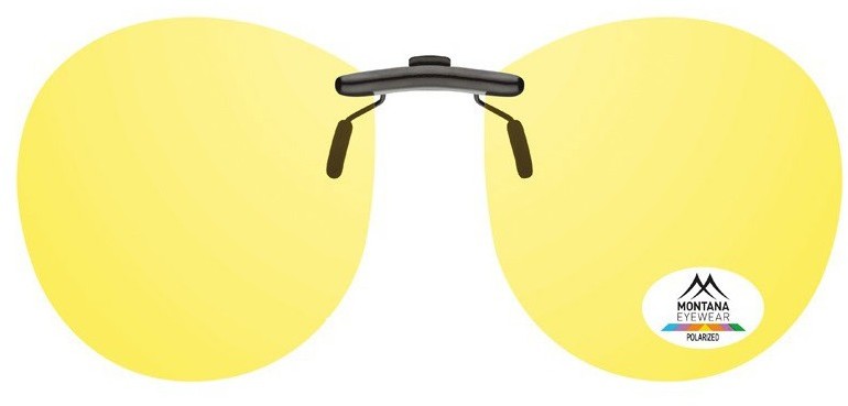 Montana Nakładki na okulary korekcyjne żółte Pilotki polaryzacja do jazdy w nocy C4C C4C