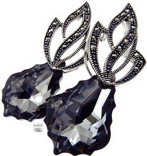 Swarovski Special Kolczyki Night Admire Srebro