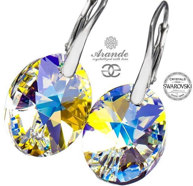 Swarovski przepiękne kolczyki XILION AURORA SREBRO NOWOŚĆ