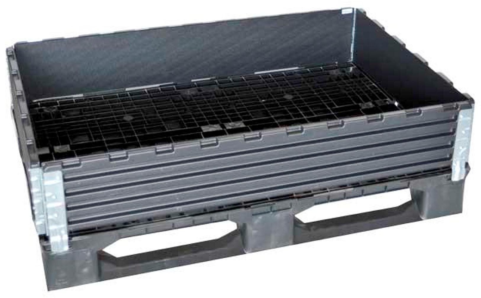 AJ Produkty Kołnierz paletowy, 1200x800x200 mm, czarny