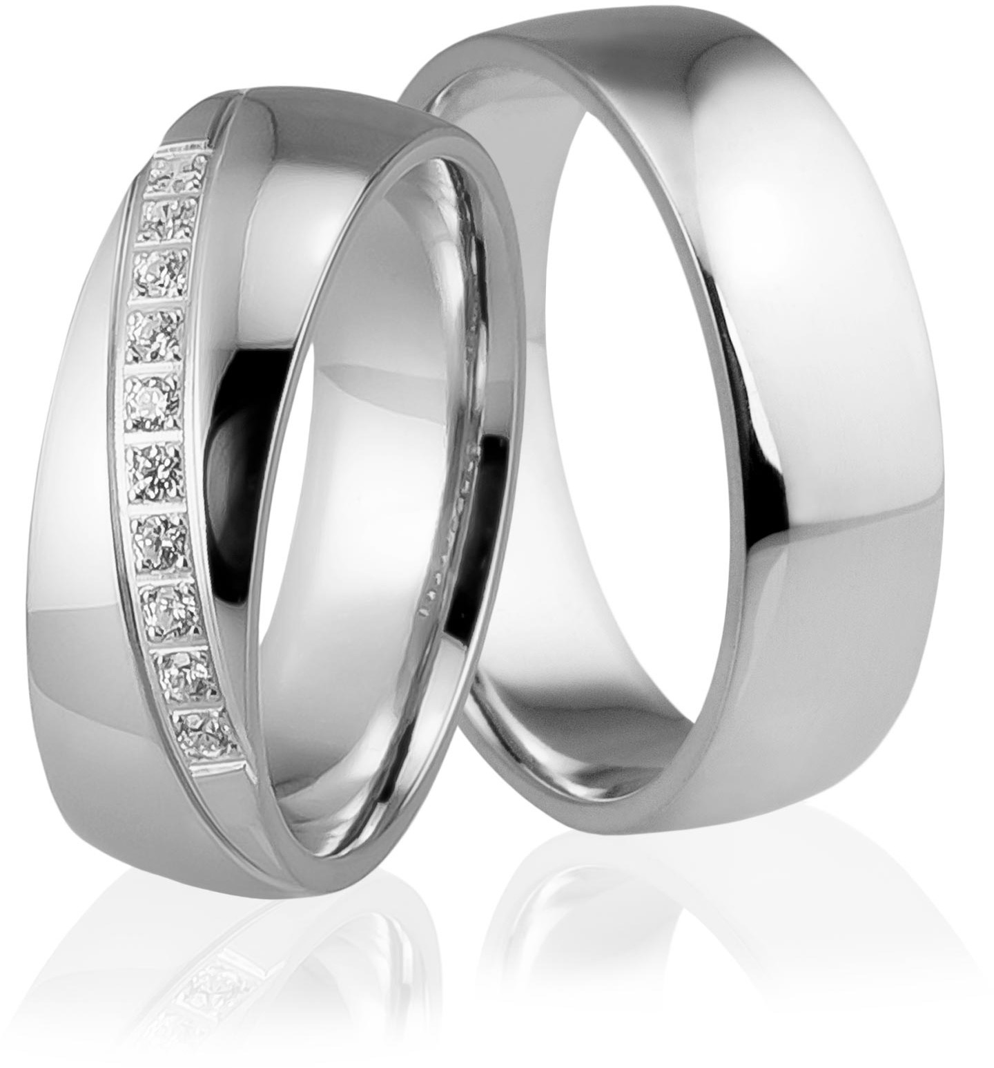 Eminence Obrączki srebrne z kamieniami - wzór Ag-287 Ag-287