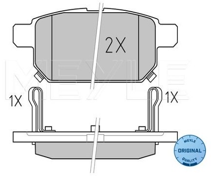 Wulf Gaertner Autoparts Zestaw klocków hamulcowych, hamulce tarczowe Wulf Gaertner Autoparts 025 252 5814/W