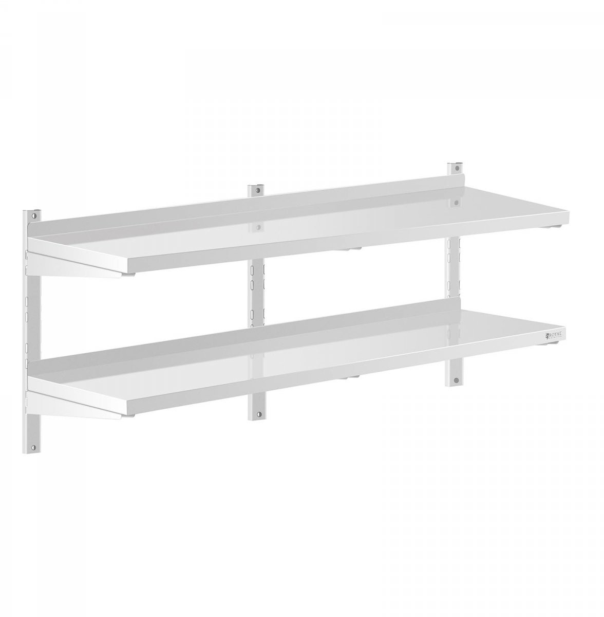 Royal Catering Półka wisząca - 140 cm - 2 blaty - RCWR-1400.4 RCWR-1400.4