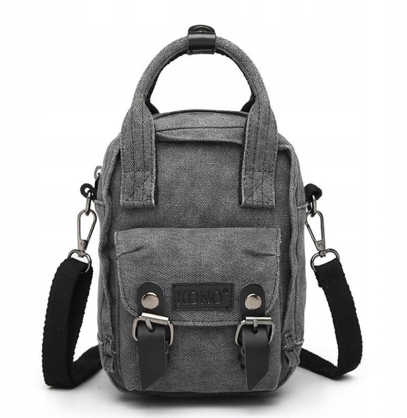 Mini plecaczek torebka 2w1 plecak szary Stark