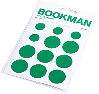 Bookman bookman Sticky reflectors naklejka odblaskowa, zielony, M 03020